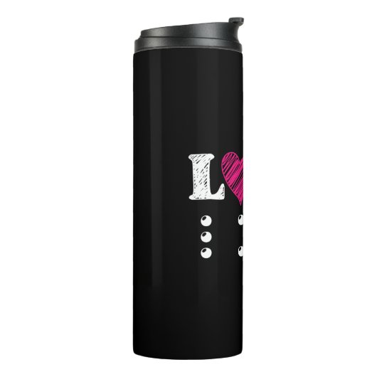 Love is Blind Braille Thermosbeker (Gedraaid links)