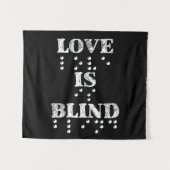 Love is Blind Braille Wandkleed (Voorkant (horizontaal))