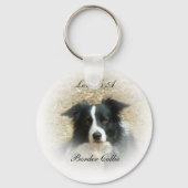 Love is Border Collie Sleutelhanger (Voorkant)
