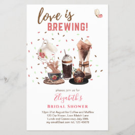 Love is Breaming VRIJGEZELLENFEEST Coffee Muffins  Flyer