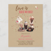 Love is Breaming VRIJGEZELLENFEEST Coffee Muffins Flyer (Voorkant)