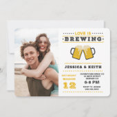 Love is Brewery Couple's Wedding Shower Kaart (Voorkant)