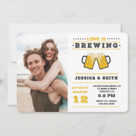 Love is Brewery Couple's Wedding Shower Kaart