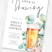Love is Brewing Beer Bridal Shower Kaart