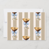 Love is Brewing Bow Coffee Bridal Shower Recipe Notitiekaartje (Achterkant)