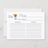 Love is Brewing Bow Coffee Bridal Shower Recipe Notitiekaartje (Voorkant)