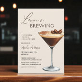 Love is Brewing Bridal Shower Espresso Martini Kaart