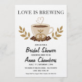 love is brewing bridal shower invitations kaart (Voorkant)