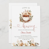 Love is Brewing Bridal Shower Kaart (Voorkant / Achterkant)