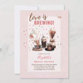 Love Is Brewing BRIDAL SHOWER Koffie Muffins UITNO Kaart