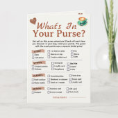 Love Is Brewing Bridal Shower Party 4 Games Fun Kaart (Voorkant)