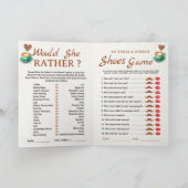 Love Is Brewing Bridal Shower Party 4 Games Fun Kaart (Binnen)