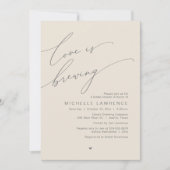 Love is Brewing, Bridal Shower Party Celebration Kaart (Voorkant)