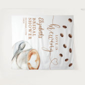 Love Is Brewing Bridal Shower Photo Backdrop Wandkleed (Voorkant (horizontaal))