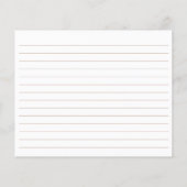 Love Is Brewing Bridal Shower Recipe Card (Achterkant)