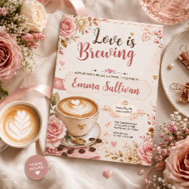 Love Is Brewing Bruidsfeest Kaart