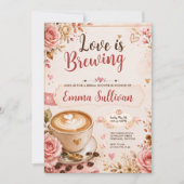 Love Is Brewing Bruidsfeest Kaart (Voorkant)