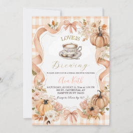 Love Is Brewing Bruidsuitnodiging | Herfst Pu Kaart