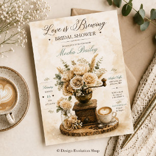 Love Is Brewing Bruidsuitnodiging Kaart