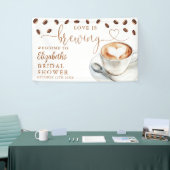 Love Is Brewing Bruidsuitnodiging Welkom Spandoek (Beurs)
