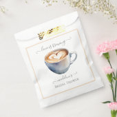 Love is Brewing Bruiloft Coffee Feest Bedankzakje (Gezegeld)