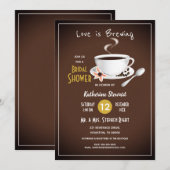 Love Is Brewing Bruiloft Coffee Kaart (Voorkant / Achterkant)