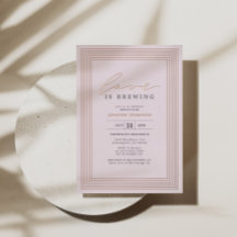 Love is Brewing Bruiloft Feest Blush Roze Goud