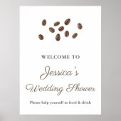 Love Is Brewing Bruiloft Feest Welkomstbord Poster (Voorkant)