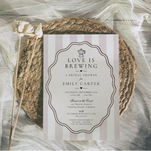 Love is Brewing Bruiloftsborrel Kaart