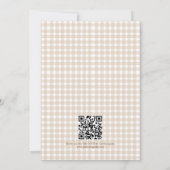 Love Is Brewing Bruiloftsshower QR Code Kaart (Achterkant)