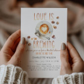 Love Is Brewing Bruiloftsuitnodiging Koffie Kaart