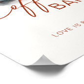 Love Is Brewing Coffee Bar Bord Poster (Hoek)
