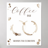 Love Is Brewing! Coffee Bar Sign Poster (Voorkant)