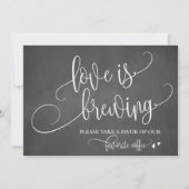 Love is Brewing Coffee Bar Wedding Sign (Voorkant)