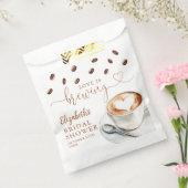 Love Is Brewing Coffee Bridal Shower Bedankzakje (Gezegeld)