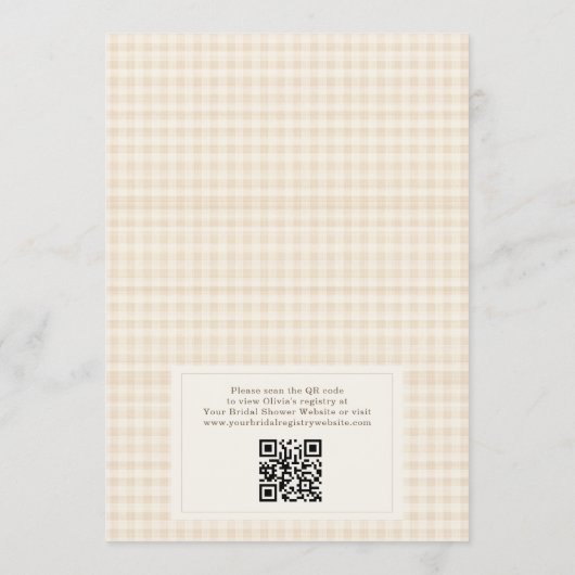 Love is Brewing Coffee Bridal Shower Kaart (Achterkant)