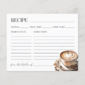 Love is Brewing Coffee Bridal Shower Recipe Card (Voorkant)