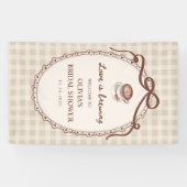 Love is Brewing Coffee Bridal Shower Welcome Spandoek (Horizontaal)