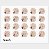 Love is Brewing Coffee Bruidsfeest Dank Je Ronde Sticker (Vel)
