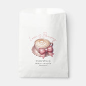Love Is Brewing Coffee Bruidsuitnodiging Bedankzakje (Voorkant)