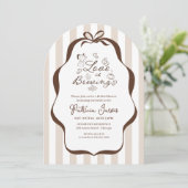 Love Is Brewing Coffee Bruiloft QR Code Kaart (Staand voorkant)