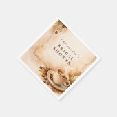 Love Is Brewing Coffee Bruiloftsfeest Servet (Hoek)