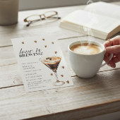 Love is Brewing Coffee Cocktail Bridal Shower  Kaart