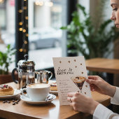 Love is Brewing Coffee Cocktail Bridal Shower  Kaart