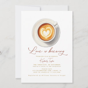 Love is Brewing Coffee Cup Vrijgezellenfeest Kaart