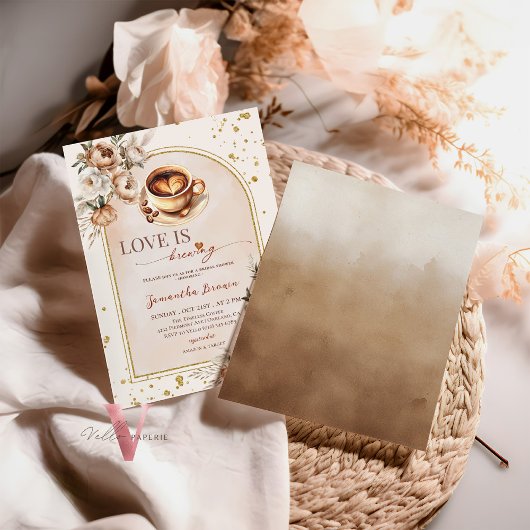 LOVE IS BREWING Coffee Lovers Vrijgezellenfeest Ui Kaart