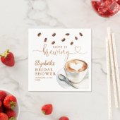 Love Is Brewing Coffee Theme Bridal Shower Servet (Insitu)