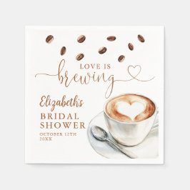 Love Is Brewing Coffee Theme Bridal Shower Servet