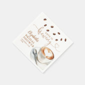 Love Is Brewing Coffee Theme Bridal Shower Servet (Hoek)
