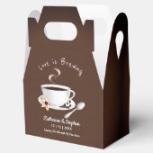 Love is Brewing Coffee Wedding Bedankdoosjes (Geopend)